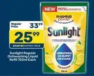 Pick n Pay Sunlight - regular dishwashing liquid refill offer