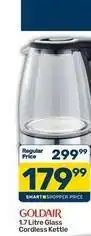 Pick n Pay Goldair - 1.7 litre glass cordless kettle offer