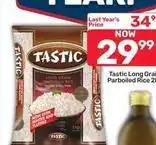 Pick n Pay Tastic - long grain parboiled rice offer
