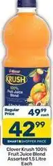 Pick n Pay Krush - 100% fruit juice blend offer