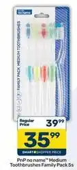 Medium toothbrushes family pack 5s