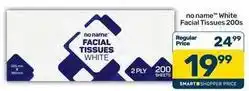 Pick n Pay White facial tissues 200s offer