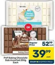 Pick n Pay Baking chocolate slab offer