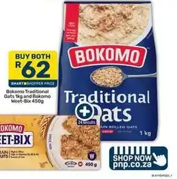 Pick n Pay Bokomo - traditional oats 1kg and weet-bix 450g offer