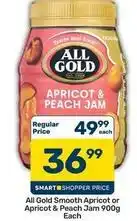 Pick n Pay All gold - apricot & peach jam offer