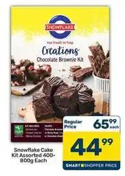 Pick n Pay Snowflake - chocolate brownie kit offer