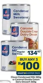 Pick n Pay Clover - condensed milk or caramel double cream dairy dessert offer