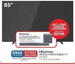 OK Furniture Hisense - 4k smart 60hz digital tv 85q6q offer