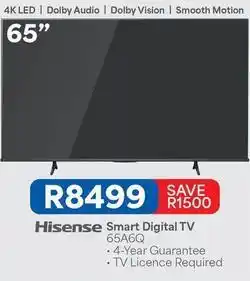 OK Furniture Hisense - smart digital tv 65a6q offer