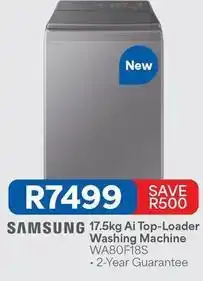 OK Furniture Samsung - 17.5kg ai top-loader washing machine wa80f18s offer
