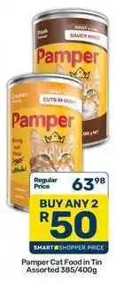 Pick n Pay Pamper - cat food in tin offer