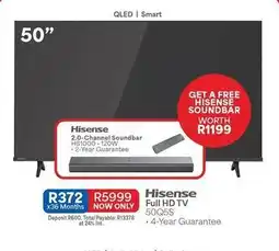 OK Furniture Hisense - full hd tv 50q5s offer