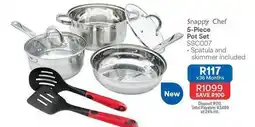 OK Furniture Chef - snappy 5-piece pot set ssc007 offer