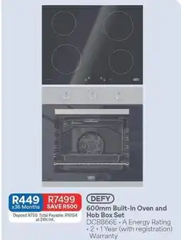 OK Furniture Defy - 600mm built-in oven and hob box set dcb8866e offer