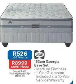 OK Furniture Sealy - 152cm georgia base set offer