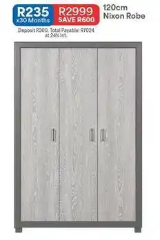 OK Furniture Total - 120cm nixon robe offer