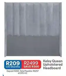 OK Furniture Total - kelsy queen upholstered headboard offer