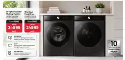 Makro Samsung - 20 kg front loader washing machine (ww20t556aax/sa) 17 kg heat pump dryer (dv17t65602w/sa) offer