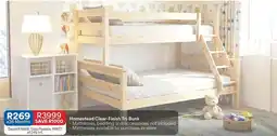 OK Furniture Total - homestead clear-finish tri-bunk offer
