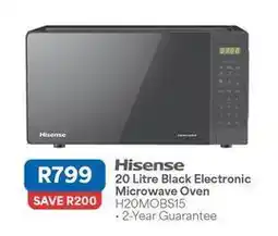 OK Furniture Hisense - 20 litre black electronic microwave oven h20mobs15 offer