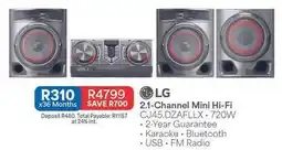 OK Furniture Lg - 2.1-channel mini hi-fi cj45.dzaffllx . 720w offer