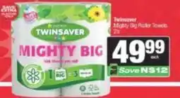 Spar Twinsaver - mighty big roller towels offer