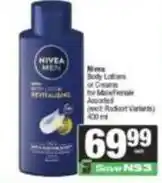 Spar Nivea - body lotions or creams offer