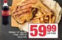 Spar Coca cola - chicken 1/4 leg and chips offer