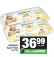 Spar Johnson's - baby wipes offer