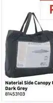 Leroy Merlin Naterial - side canopy umbrella dark grey offer
