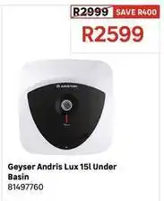 Leroy Merlin Geyser - andris lux 15l under basin offer
