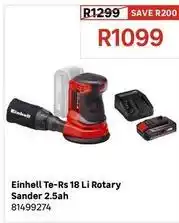 Leroy Merlin Einhell - te-rs 18 li rotary sander 2.5ah offer