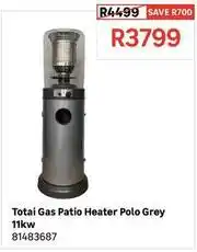Leroy Merlin Totai - gas patio heater polo grey 11kw offer