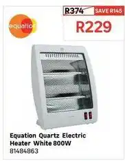 Leroy Merlin Equation - quartz electric heater white 800w offer