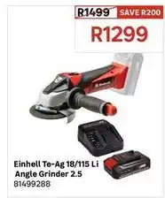 Leroy Merlin Einhell - te-ag 18/115 li angle grinder 2.5 offer