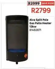 Leroy Merlin Alva - split pole gas patio heater 13kw offer