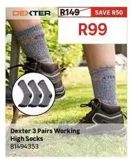 Leroy Merlin Dexter - 3 pairs working high socks offer