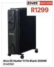 Leroy Merlin Alva - oil heater 11 fin black 2500w offer