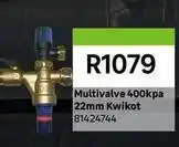 Leroy Merlin Multivalve 400kpa 22mm offer