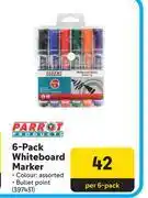 Makro Parrot 6 Pack Whiteboard Marker 397431 offer