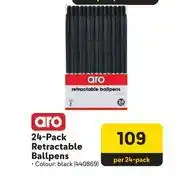 Makro Aro 24 Pack Retractable Ball Pens 440869 offer