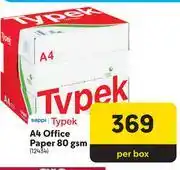 Makro Typek A4 Offuice Paper 80gsm 12434-Per Box offer