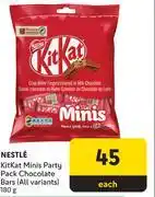Makro Nestle Kitkat Minis Party Pack Chocolate Bars-180g offer