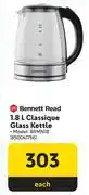 Makro Bennett Read 1.8L Classique Glass Kettle BRMN18 850041756 offer