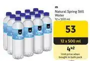 Makro M Natural Spring Still Water-12 x 500ml offer