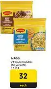 Makro Maggi 2 Minute Noodles (All Variants) 5 x 68g-Each offer