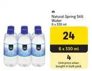 Makro M Natural Spring Still Water-6 x 330ml offer