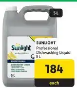 Makro Sunlight Professional Dishwashing Liquid-5Ltr offer