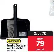 Makro Addis Jumbo Dustpan And Brush Set 850004111-Per Set offer
