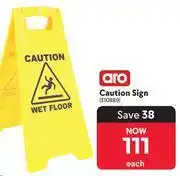 Makro Aro Caution Sign 310889-Each offer